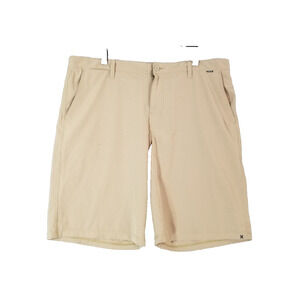 Hurley shorts men's 38x10 beige Phantom hybrid Dri-Fit Flex stretch